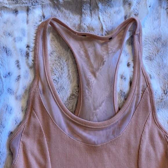 Nude/Blush Skater A line swingy mini dress - Picture 2 of 7